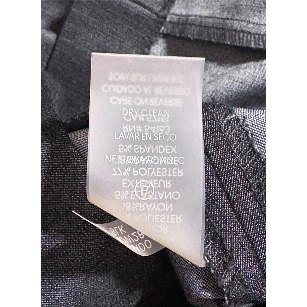 Calvin Klein Dark Charcoal Chambray Sleeveless Sheath Dress Business Sz 12P - Picture 5 of 10